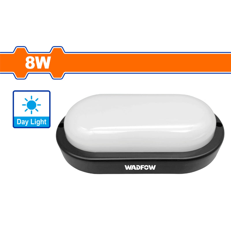 Lámpara Ovalada LED 8W 6500K Luz diurna 100~265V/50-60Hz 25000 Horas. 640lm IP54.