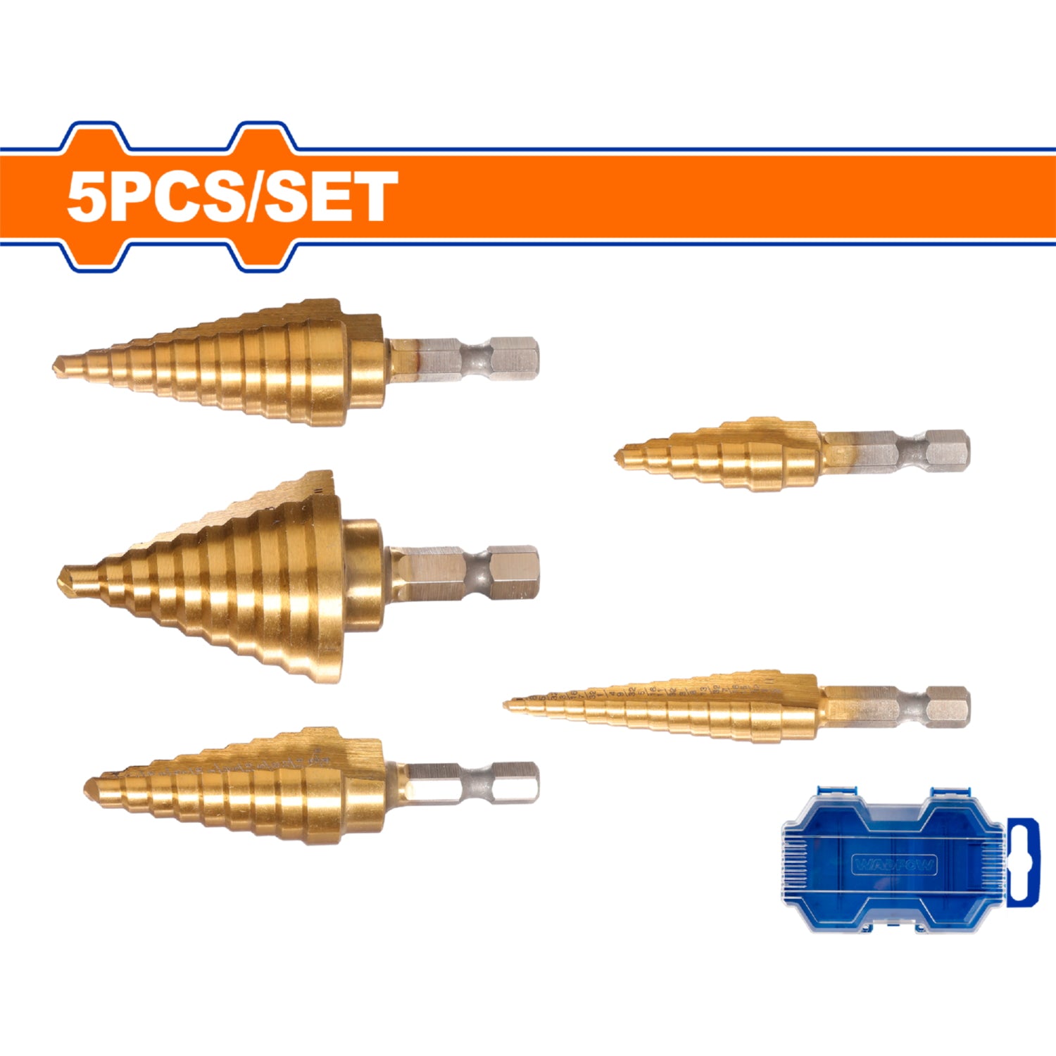 Brocas Escalonadas y de Sierra Surtidos Brocas 4-12mm 6-18mm 6-35mm Set 5 pzas