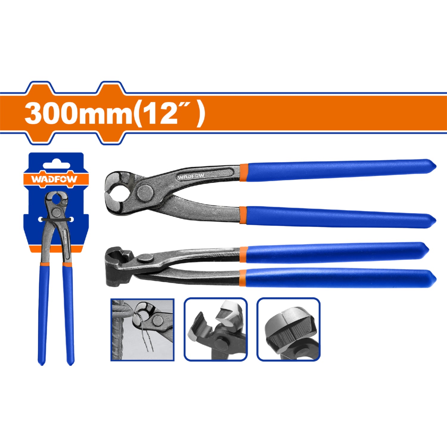 Alicate de Conejo 12” pulido y antióxido. Función cortar y jalar alambres. Pinza