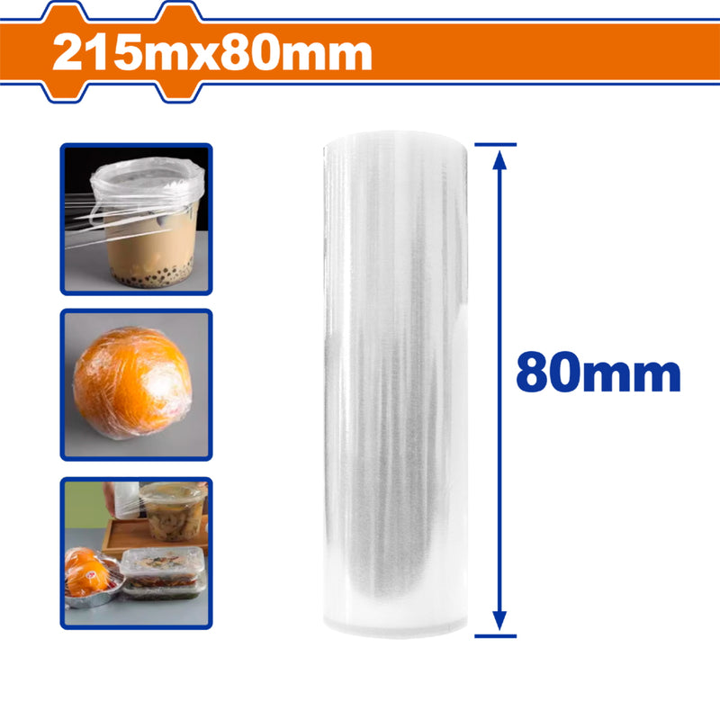 Rollo de Stretch Film Transparente 215mmx80mm Protección y durabilidad. Plastico de Embalar