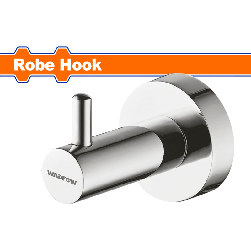 Gancho para colgar toalla o bata de baño en pared. Acabado Zinc. Incluye 2 tornillos Set