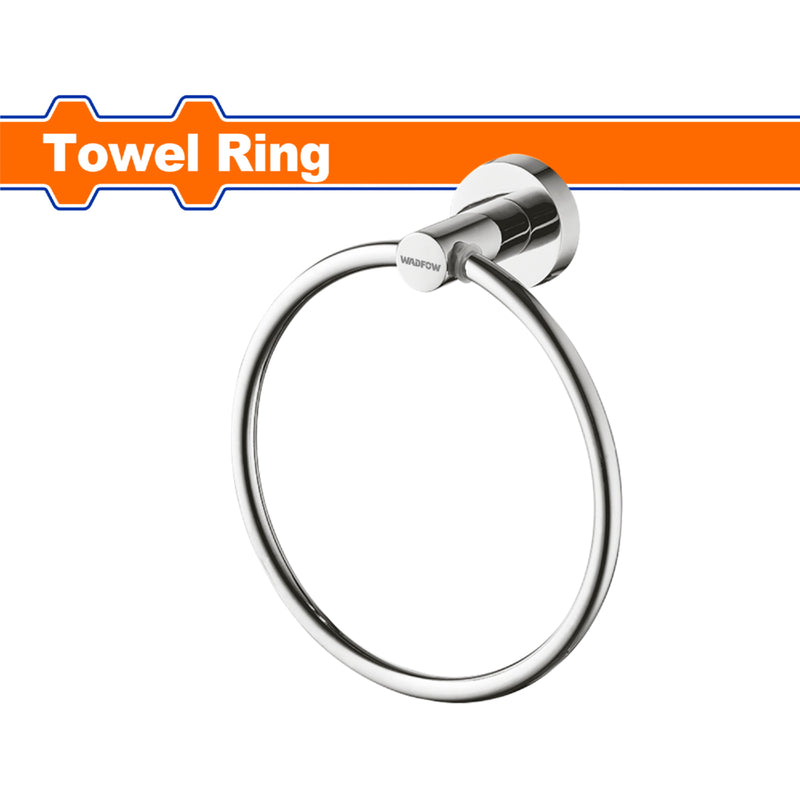 Toallero de Argolla de baño en pared. Acabado Zinc. Incluye 2 tornillos Set. Aro para toalla.