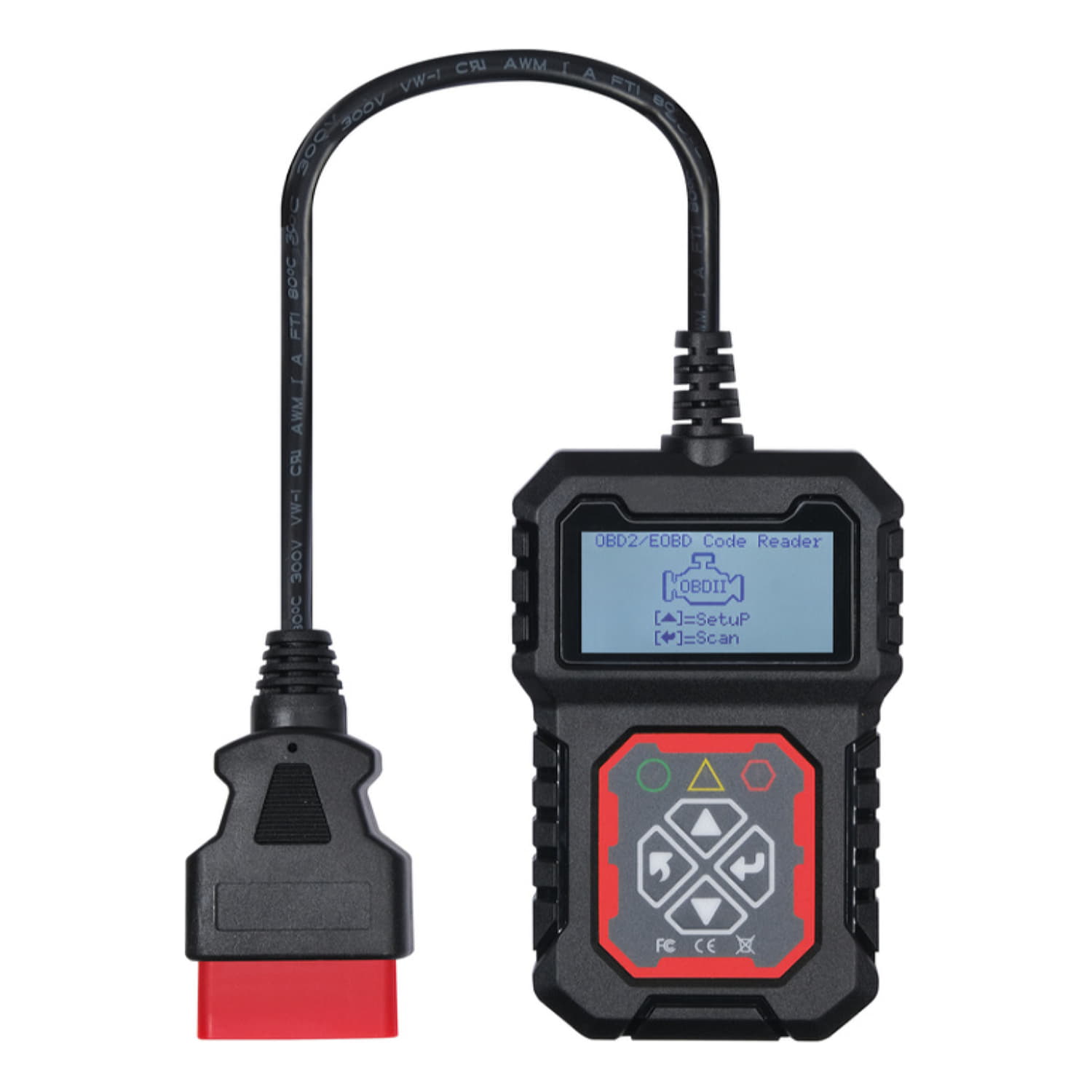 Lector De Códigos OBD/EOBD. Luz Led Incorporada Para Notificación De Estado De ECU Del Auto.