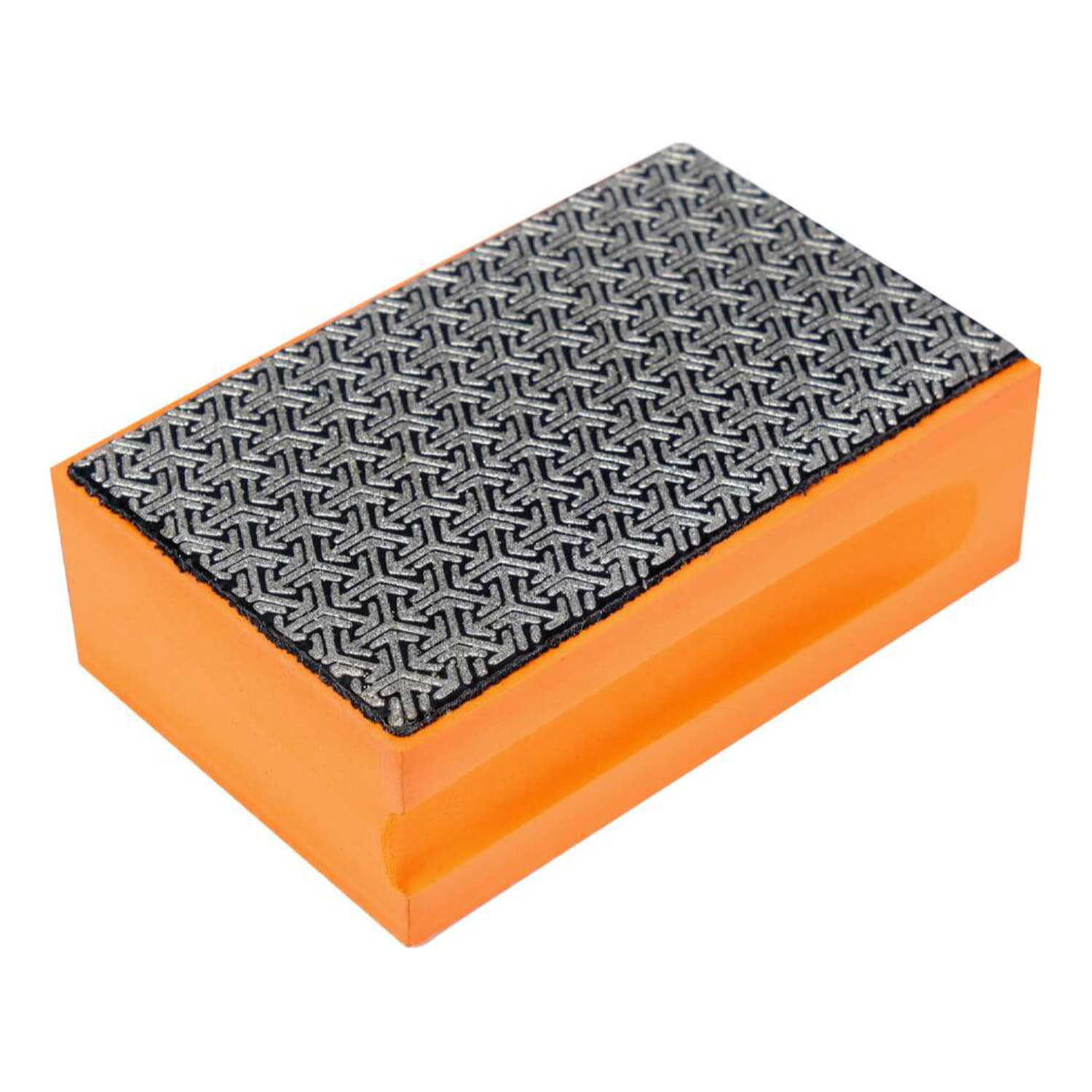 Esponja De Diamante G100 Naranja, Tamaño: 90x60x30mm, 100 Grano - Muy Grueso, Usar En Vidrio, Porcelana, Cerámica, Mármol, Granito, Concreto.