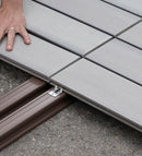 Angulo Remate Deck Marron claro WPC Exteriores 50x50x2900mm.