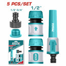 Juego de Boquillas conectoras giratorias para mangueras de 5 Piezas.