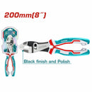 Alicate de eje deslizante de 8"/200mm. Acabado pulido en color negro.