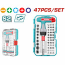 Juego de brocas destornilladores con Mango tipo T de 47 piezas.