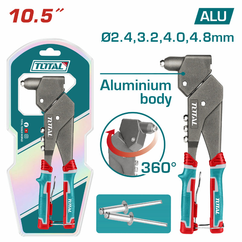 Remachadora giratoria 360 grados 10.5". Para 2.4m