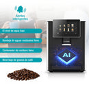 Máquina de Cafe Automática Granos y polvo 19 Bar Pantalla táctil 7" contenedor de leche expreso capuchino latte machiato