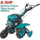 Cultivador motorizado a gasolina 6.5 HP. Motocultor motoazada TOTAL