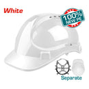 Casco de Seguridad Color Blanco. 8 Puntos de Suspension. Ajustable. Carcasa de PE con Respiraderos.