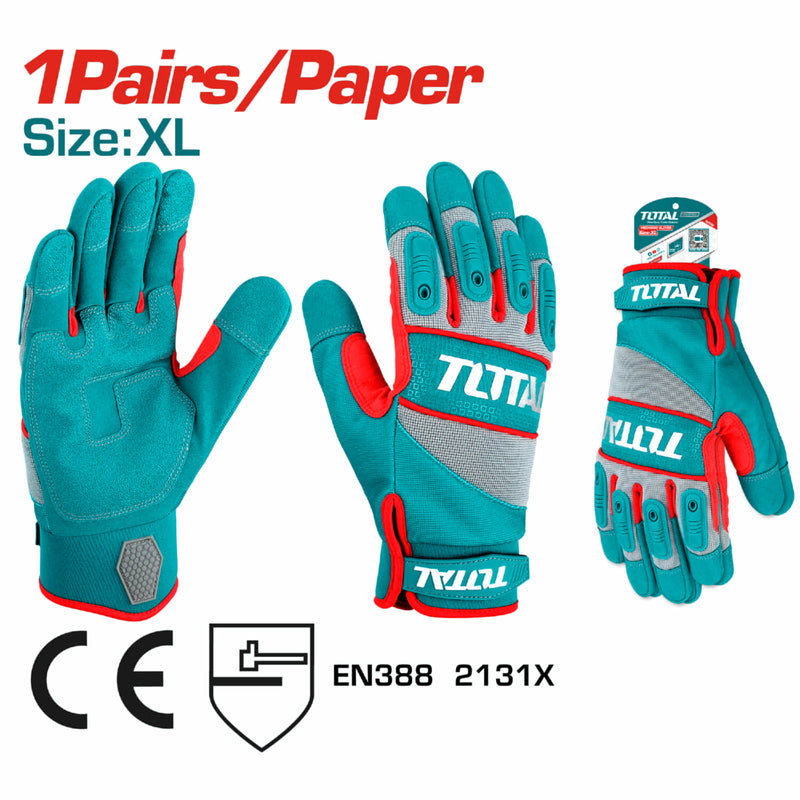 (1 par) Guantes de mecanico premium XL