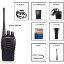 Juego de 4 Radios de 2 vías y 16 canales. Color Negro.