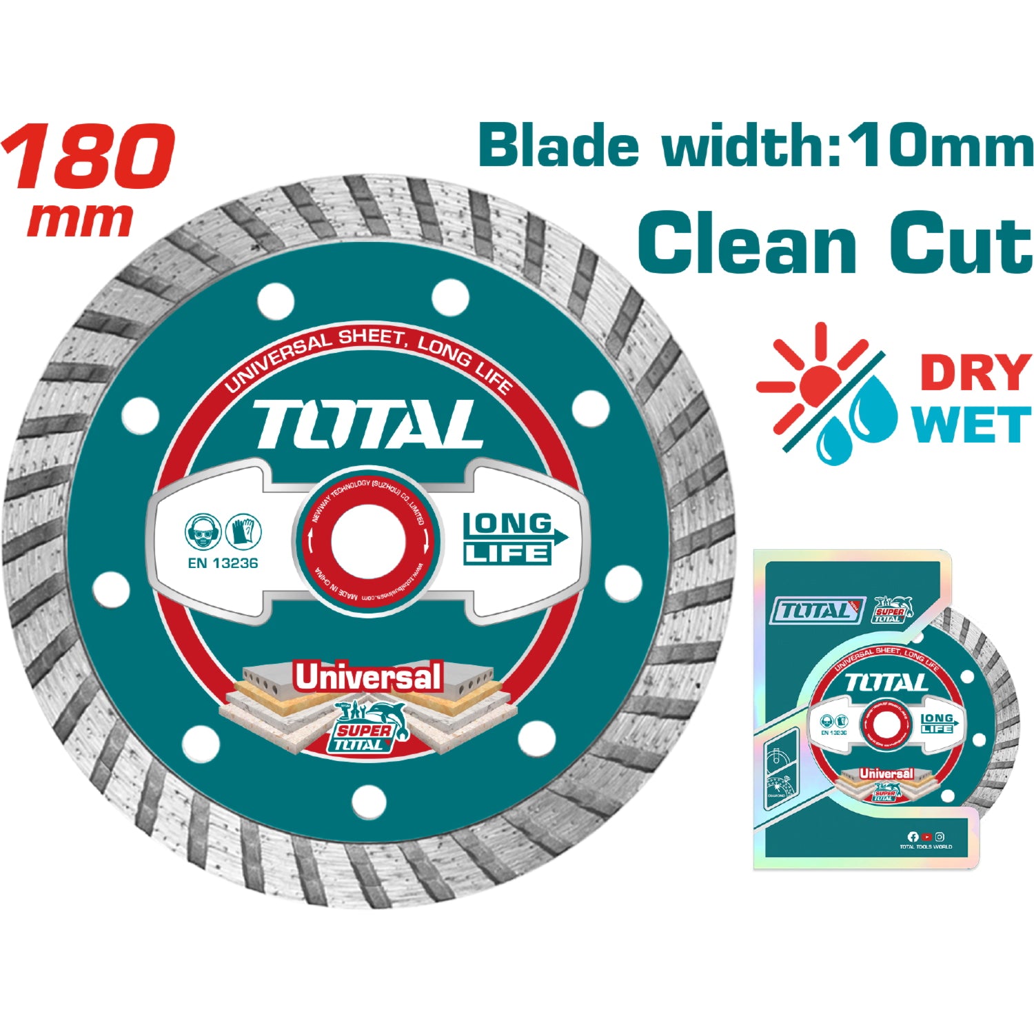 Disco diamantado turbo para concreto 7"x7/8"