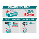 Batería 20V 2.0Ah y Cargador Rápido 20V 2A.Se venden 2 baterias y 1 cargador. TOTAL