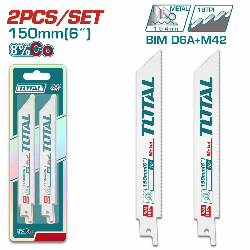 2pcs Hojas sierra sable reciproca para metal