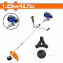 Desmalezadora Grande. Motor 2 tiempos. Enfriado por aire a gasolina. 1.25Kw (2HP) 43cc. Desbrozadora.