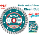 Disco diamantado turbo para concreto 4 1/2"x7/8"