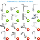 Cabezal de Grifo 3 en 1 con Dispensador de Jabón y Manguera Extensible. Boquilla Multifunción para llave de fregadero.