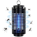 Lámpara Mata insectos. Trampa para mosquitos eléctrica 110V. Luz UV 360° para Interiores y Exteriores.