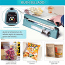 Selladora Lineal Eléctrica de 40cm con Regulador de Temperatura 110V. Máquina Selladora de Impulso para Bolsas Plásticas, Aluminio y Kraft.