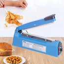 Selladora Lineal Eléctrica de 20cm con Regulador de Temperatura 110V. Máquina Selladora de Impulso para Bolsas Plásticas, Aluminio y Kraft.