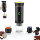 Cafetera portátil eléctrica 3 en 1 con cápsulas y café molido. Recargable por USB-C. Compatible con Nespresso y Dolce gusto.