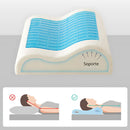 Almohada Ortopédica para Dormir Mejor. Alivio del Dolor Cervical con Gel Frío y Memoria.