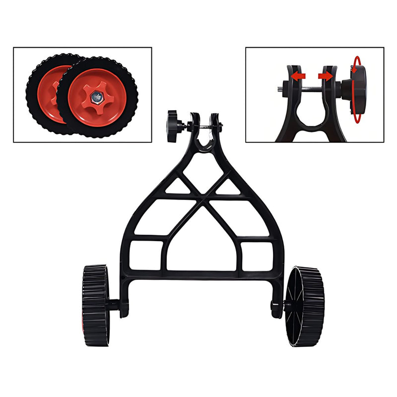 Rueda Auxiliar Universal Para Desmalezadora Guira. Ruedita de Soporte Ajustable para Cortadora de Césped.