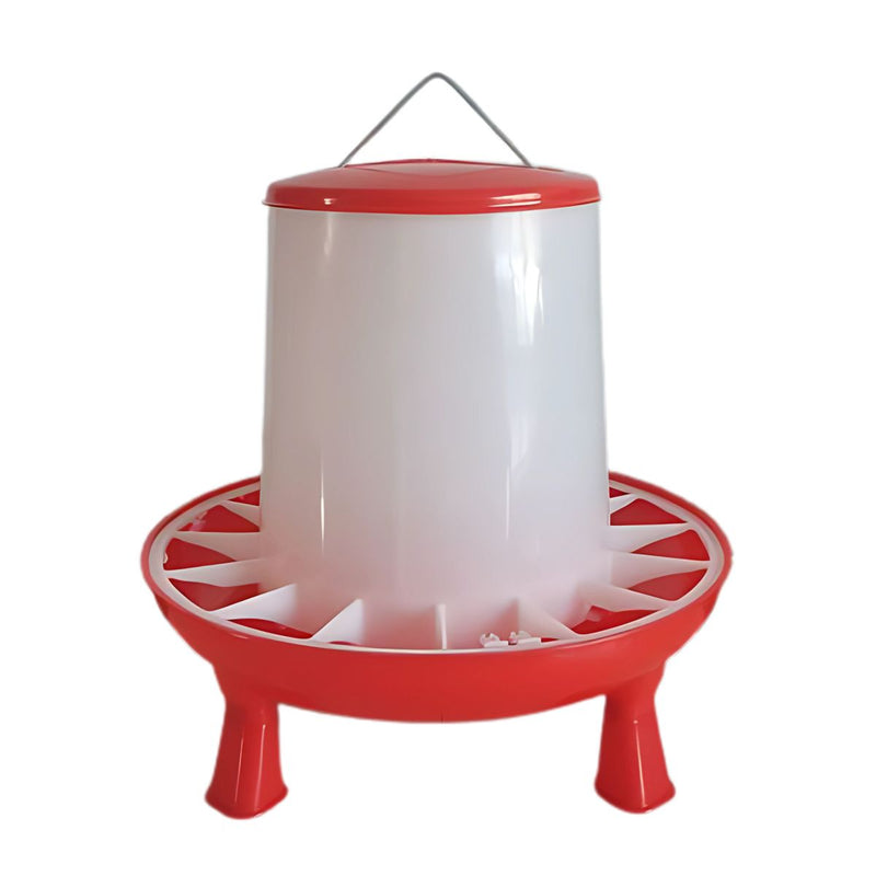 Comedero para Pollos. 42x7.5cm. Alimentador para Aves de Corral. Capacidad de 12Kg.