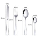 Cubiertos de Acero Inoxidable. Set de 24 piezas. Con Estuche Elegante para Mesa Formal y Uso Diario