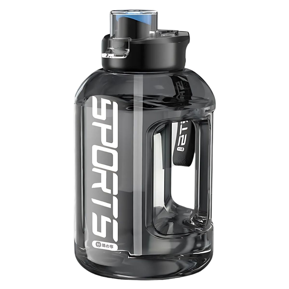 Botella de Agua plástica 1600ml. Termo Con Tapa a Prueba de Fugas y asa integrada. BPA Free.