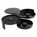 Escarchador de Copas 3 Niveles para Bar. Bordeador de vasos y copas para Sal, Azúcar y Limón. Ideal para hacer cocteles. Decorador.