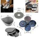 Escarchador de Copas 3 Niveles para Bar. Bordeador de vasos y copas para Sal, Azúcar y Limón. Ideal para hacer cocteles. Decorador.