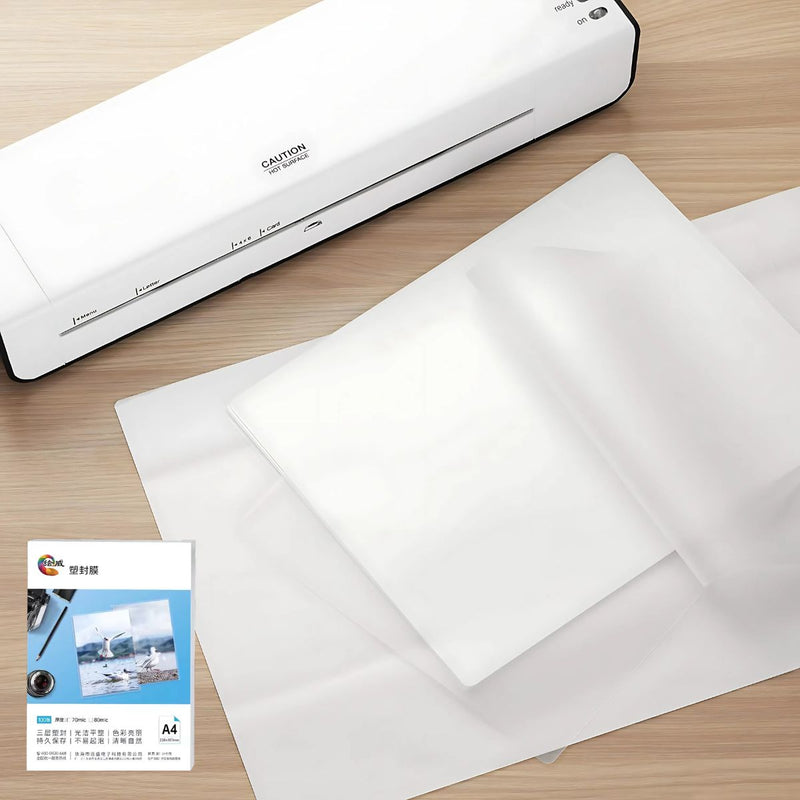 Hojas para Plastificar A4 (Pack de 100 unidades) 70 Micras. Laminado Térmico Impermeable. Fundas laminas protectoras para fotos y documentos.