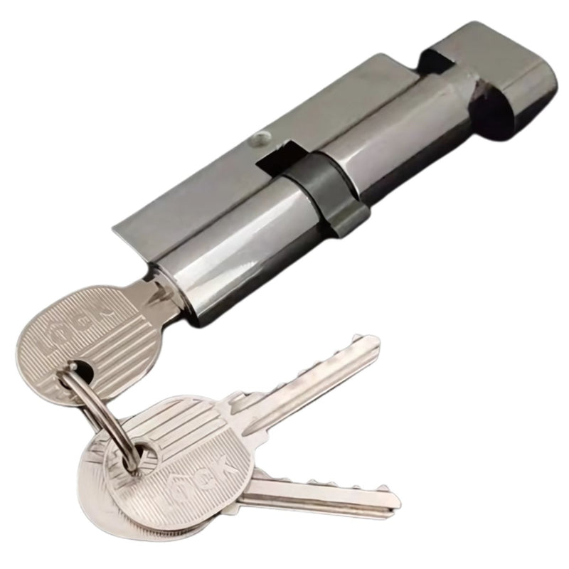 Cilindro de Seguridad Modelo Small Gourd 70mm. Cerradura para Puerta Interior con 3 Llaves. Compatible con Perfil Europeo.