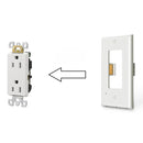 Tapa Plástica De Interruptor O Tomacorriente Con Luz LED. Iluminación Automática. Ideal para Pasillos y Dormitorios. Estilo rectangular.