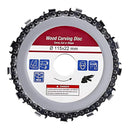 Disco De Tallado Para Madera De 115 mm (4-1/2") 13T Para Esmeril Angular