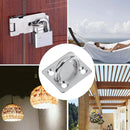 Base de Anclaje M8 Cuadrada en Acero Inoxidable. Soporte para Hamacas, Sillas Colgantes y Sacos de Boxeo. (Unidad)