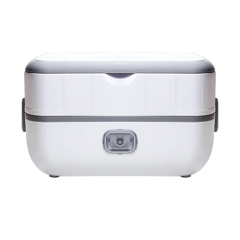 Lonchera Eléctrica Portátil con Doble Recipiente. Calentador de Alimentos a Vapor 110V. Lunch Box de 2 Compartimentos.