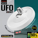 Bombillo socket Lámpara UFO tipo plafon de Techo LED Plafón 18W 12" 300mm E27 6800lumens Luz calida