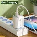 Cargador de Pared 20W con Carga Rápida PD 3.0 y QC 3.0. Cubo Adaptador de corriente con puerto USB-C y USB.