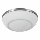 Lámpara de Techo Plafón Níquel Satinado 1XE27 230x100mm 110-240V Diseño Moderno en Hierro y Vidrio para Interiores Contemporáneos. Lámpara de Superficie.