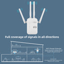 Amplificador de Señal WiFi AC1200 Doble Banda 2.4GHz y 5GHz. Repetidor Inalámbrico con 4 Antenas de Alta Ganancia. Extensor de Cobertura.