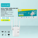 Amplificador de Señal WiFi AC1200 Doble Banda 2.4GHz y 5GHz. Repetidor Inalámbrico con 4 Antenas de Alta Ganancia. Extensor de Cobertura.