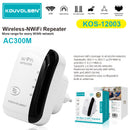 Repetidor WiFi Inalámbrico 300Mbps 2.4GHz. Amplificador de Señal Wireless-N con Botón WPS. Extensor de Cobertura 110V.