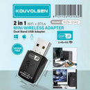 Adaptador USB WiFi Dual Band + Bluetooth 5.4. Mini Receptor Inalámbrico WiFi 6 (2.4G/5G). AX900. Para PC y Laptop.