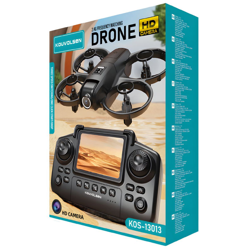 Drone con Cámara HD. Mini Drone RC con Control Remoto y App Móvil. Vuelo Hasta 30 Minutos. Giro 360°. Despegue y Aterrizaje Automático.