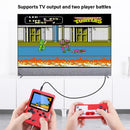 Consola De Videojuegos Portátil Retro 3” Con 400 Juegos. Mini Game Box 8-Bit Con Salida AV Para TV Y Modo 2 Jugadores. Consola Arcade. Color rojo.